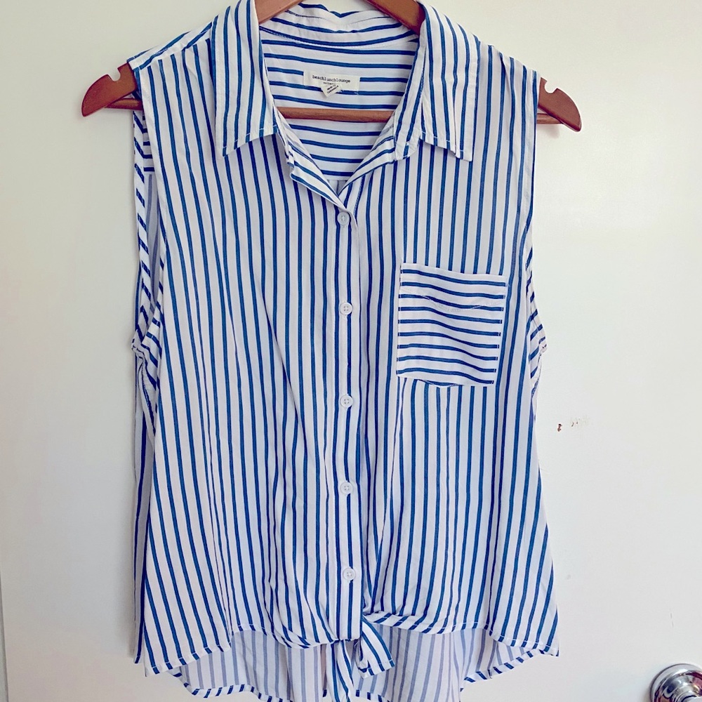 NWOT Beach Lunch Lounge Top